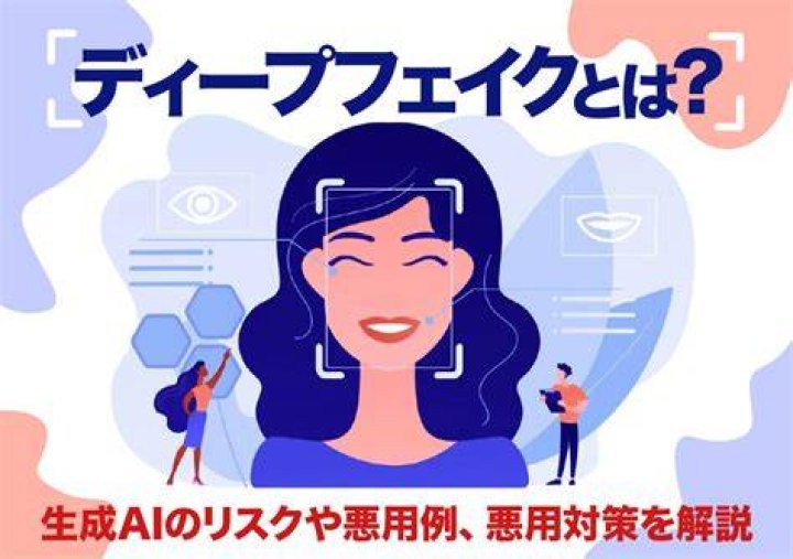 AIとディープフェイクのリスクを示すイメージ